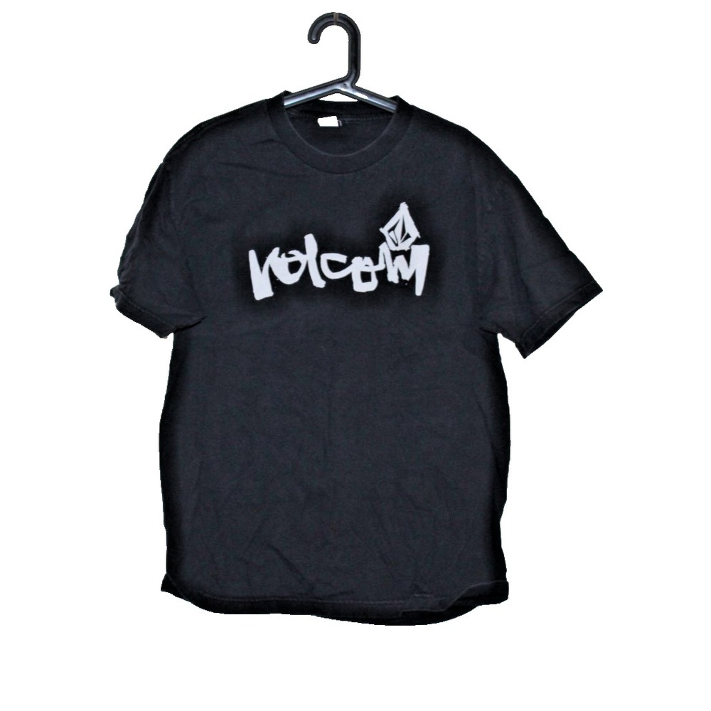 Y2K Volcom T Shirt Mens Large Black Stone Logo Skate Surf 2000s Mexico Tee